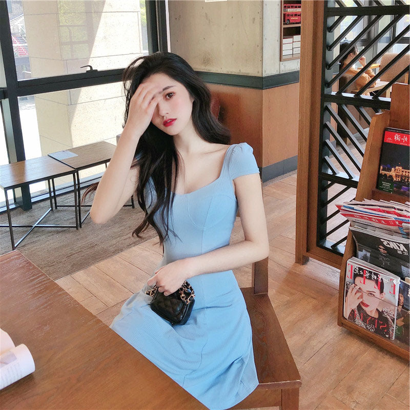 French Bellflower Waist Dress Women