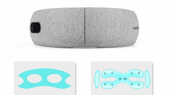 Smart Eye Massager, Airbag, Vibration, Hot Squeeze, Bluetooth, Promote Blood Circulation, Relieve Eye Fatigue, Massage, Relax