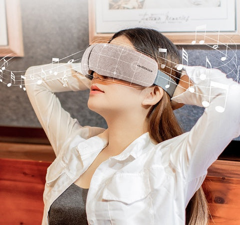 Smart Eye Massager, Airbag, Vibration, Hot Squeeze, Bluetooth, Promote Blood Circulation, Relieve Eye Fatigue, Massage, Relax