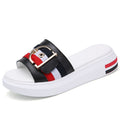 Summer Net Celebrity Same Style Slippers Women Flat-bottomed Flip-flop Beach Sandals Fashion Outer Wear New All-match