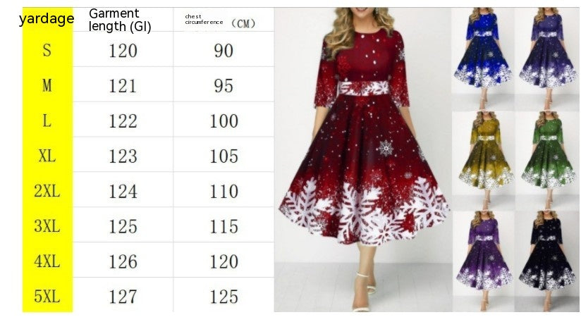 Beauty Clothing Personalized Snowflake Digital Printing Temperament