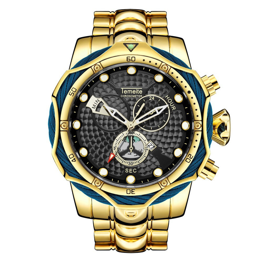 Men's Hot Watch Steel Band Quartz