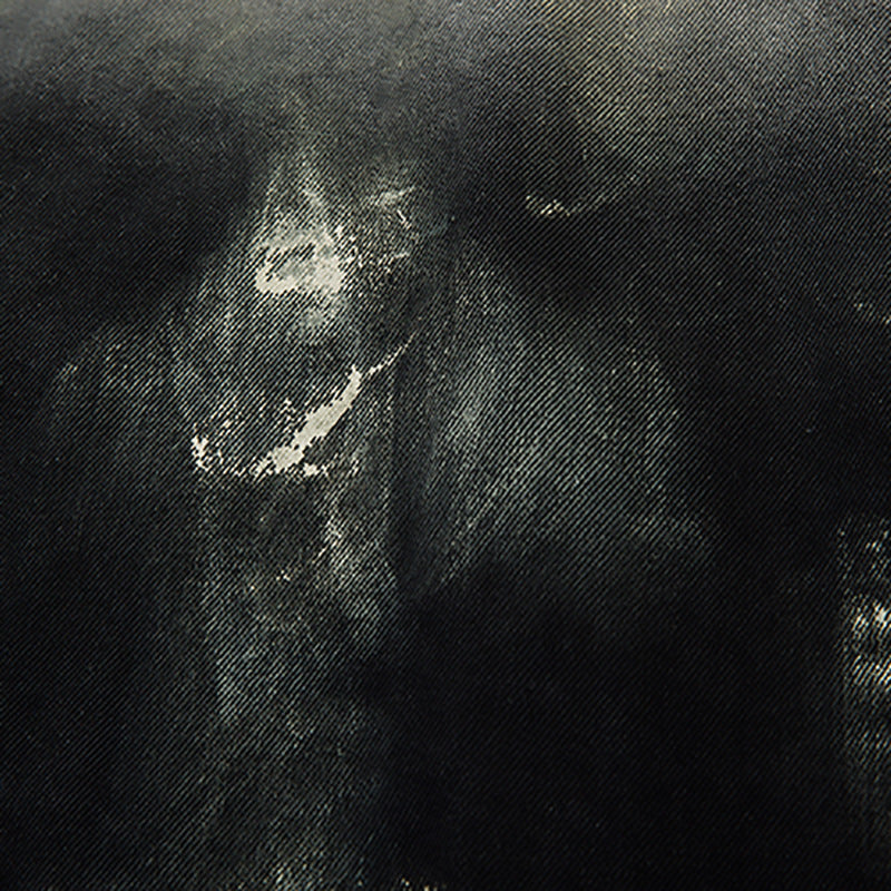 Men's Trendy Punk Contrast Color Gradient Irregular Stitching Cat Beard Polo Collar Jacket