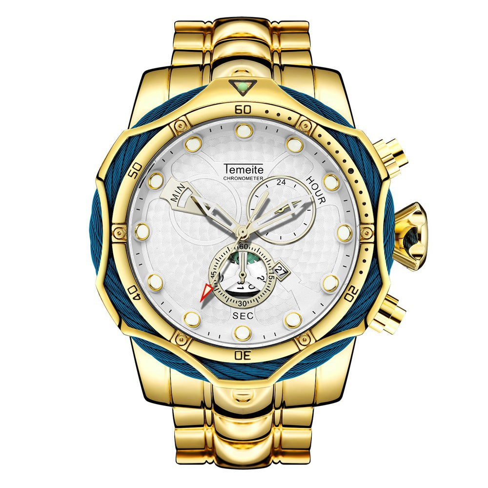 Men's Hot Watch Steel Band Quartz