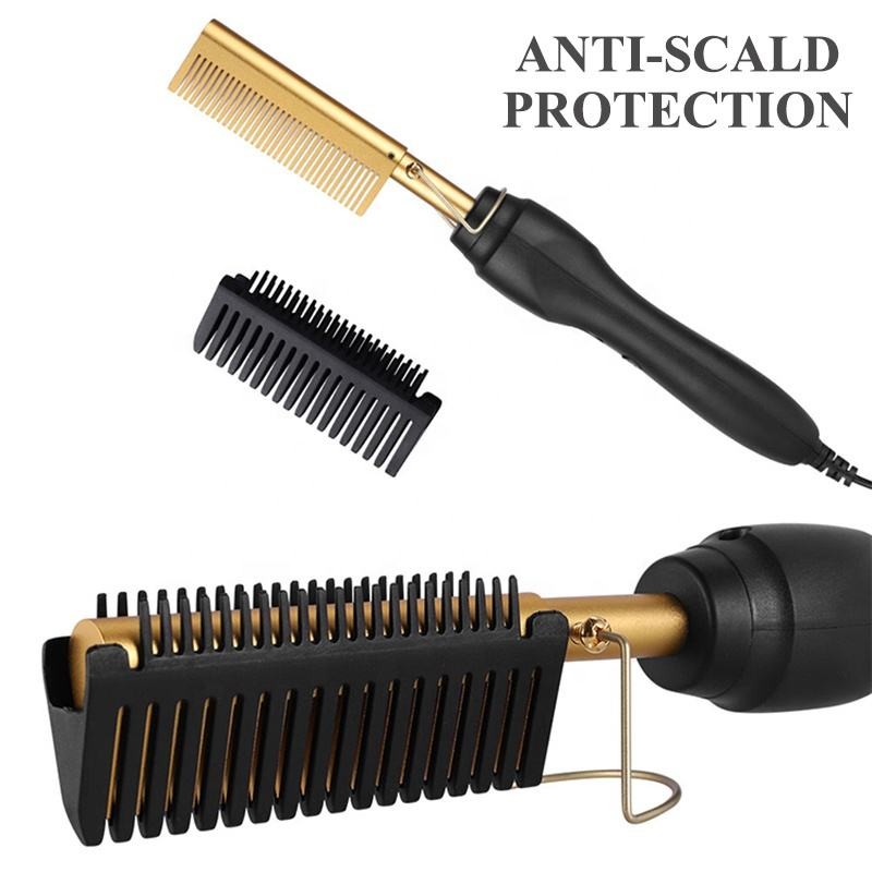 Press Comb Hot Comb Professional Hair Hot Comb Straightener Electric Hot Comb