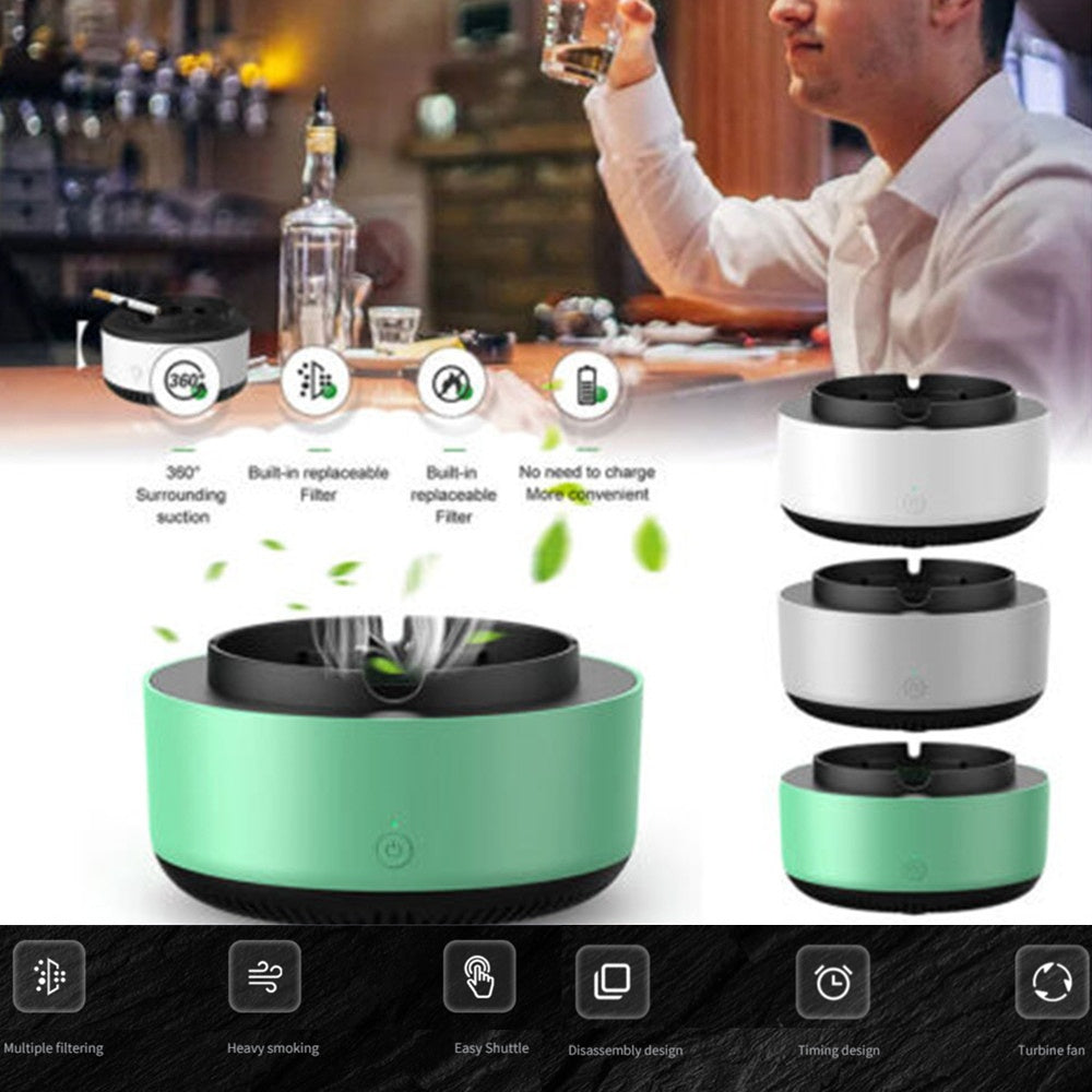 Smoke Removal Air Purification Ashtray Anion Purification Practical Automatic Purifier Ashtray