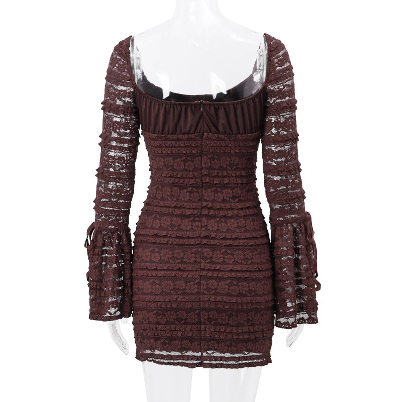 Bell Sleeve Sheath Dress Women