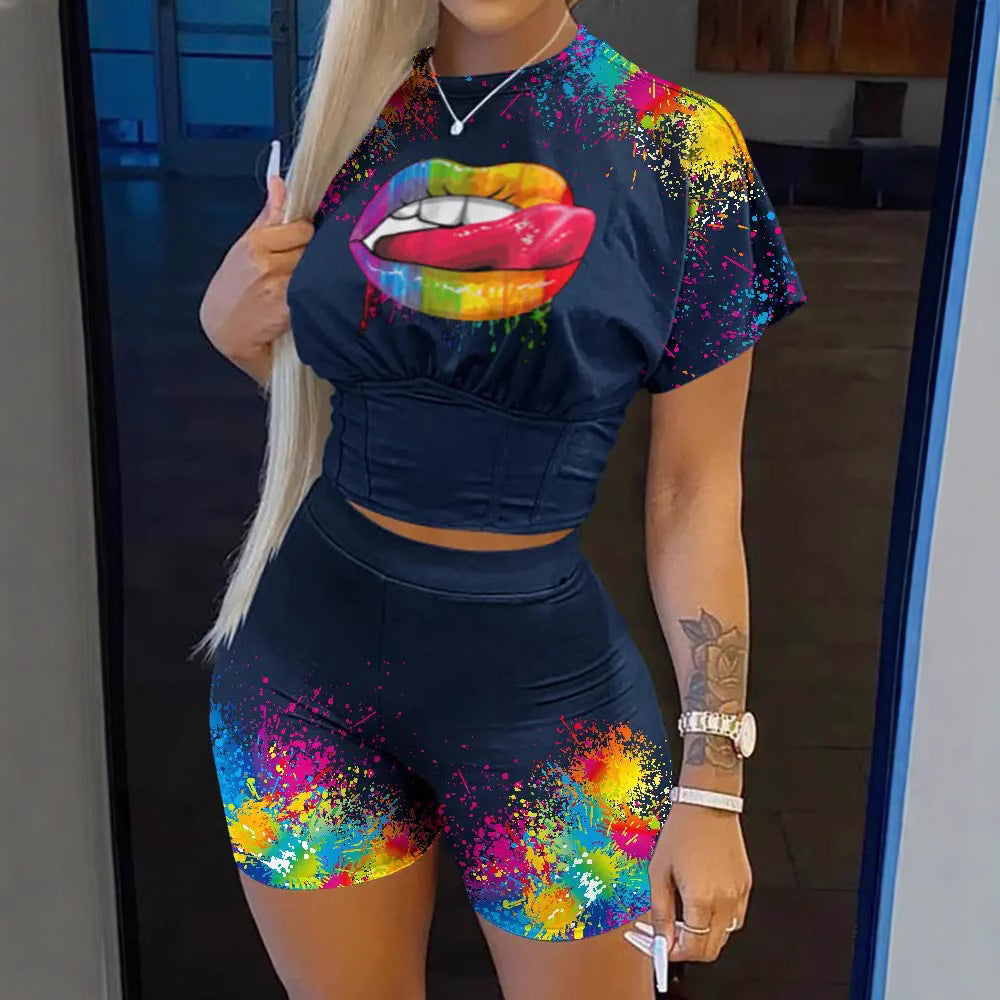 Fashion Printing Suit Women