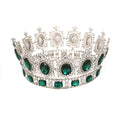 Bride European Princess Big Crown Round Baroque Full Crown Wedding Dress Accessories