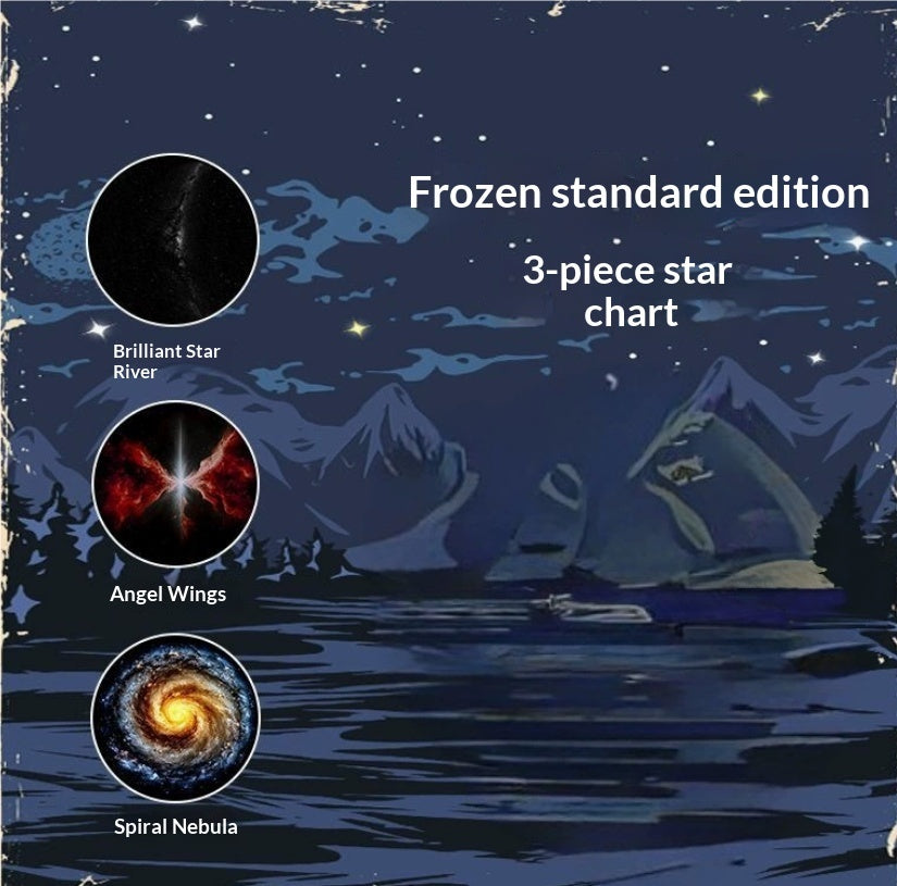 Projection Night Light - USB Powered Starry Sky Lamp for Bedroom Nursery Ambient Lighting