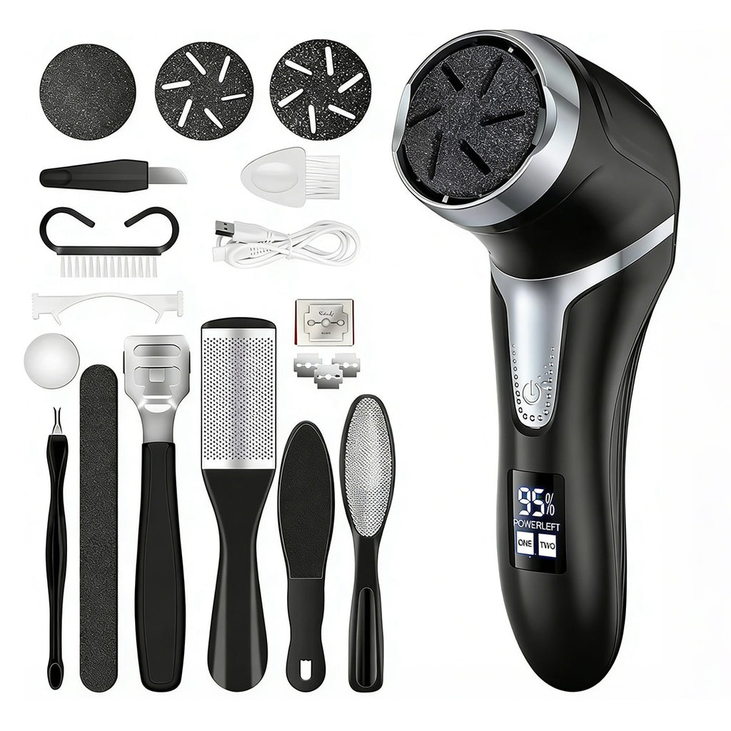 Electric Foot File Waterproof Hard Skin Remover Feet Pedicure Set Rechargeable
