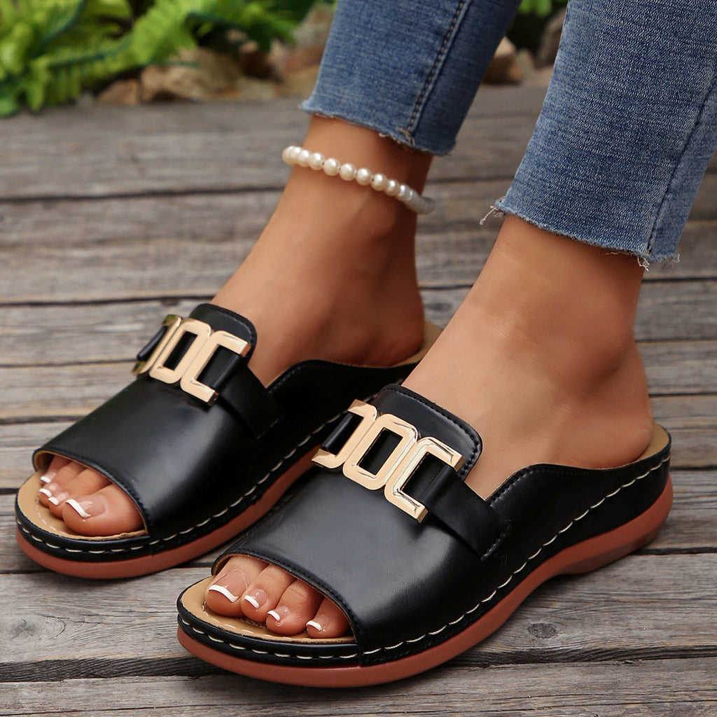 Wedges Sandals Summer Fashion Platform Peep-toed