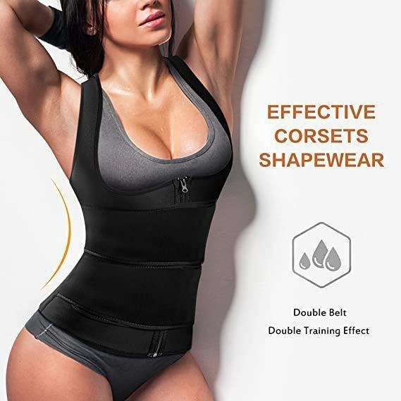 SculptFit Waist Trainer – Sweat-Boosting Corset Shapewear